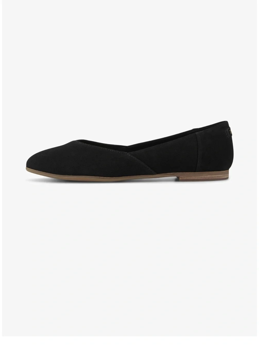 TOMS Women's Black Delilah Perforated Pointed-Toe Flats Size 9.5